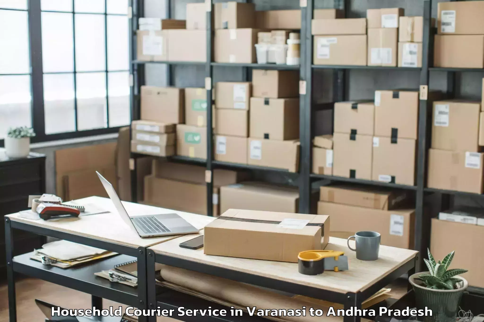 Book Varanasi to Padmanabham Visakhapatnam Household Courier